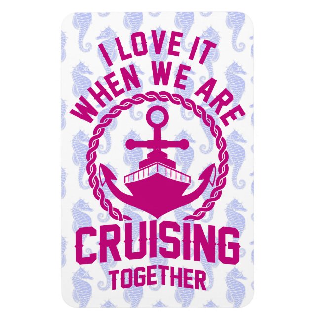 Ímã Adoro quando estamos cruzando juntos. (Vertical)