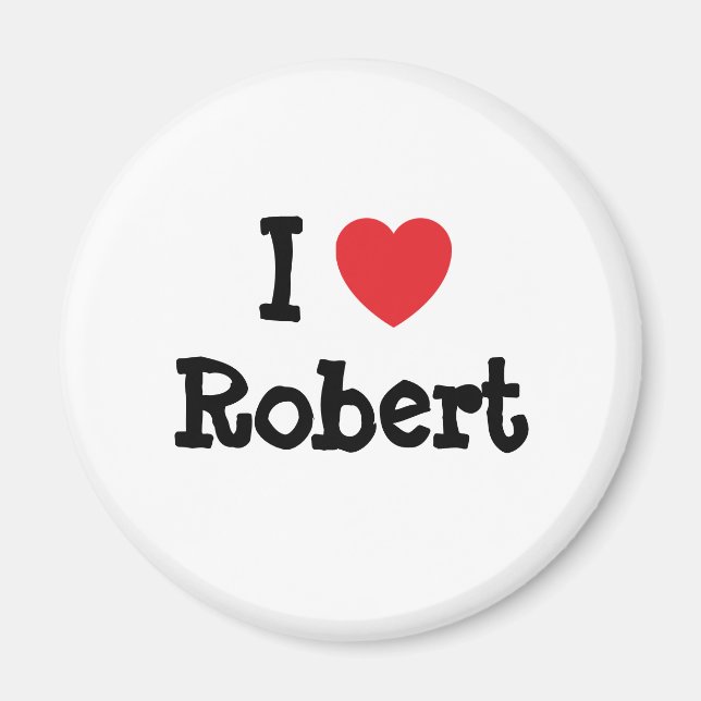 Imã Adoro Robert Heart personalizado personalizado (Frente)