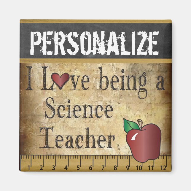 Imã Adoro ser um magneta de professor de ciência (Frente)