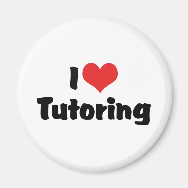 Imã Adoro Tutoring Coração (Frente)