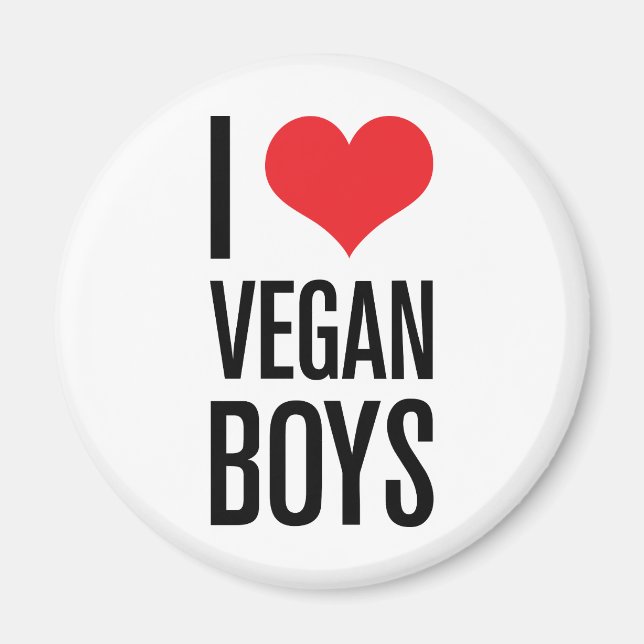 Imã Adoro Vegan Boys (Frente)