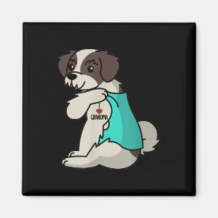 Imã Adoro vovó Tattoo Shih Tzu Grandmân Dog