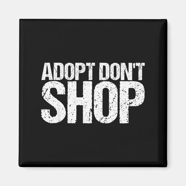 Imã Adote Não Compre Como Um Resgate Animal  (Frente)