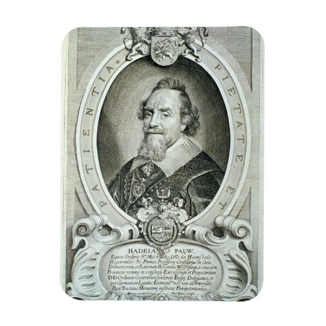 Ímã Adriaen Pauw (1585-1653) do livro "Retraits des Ho (Vertical)