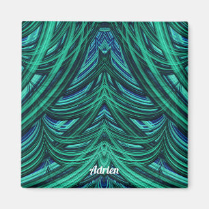 Imã ADRIEN ~ GORGEOSO! ~ 3D Azul Fractal