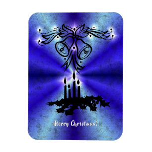 Ímã Advento, Artdeco de Natal no Arco Verde Azul