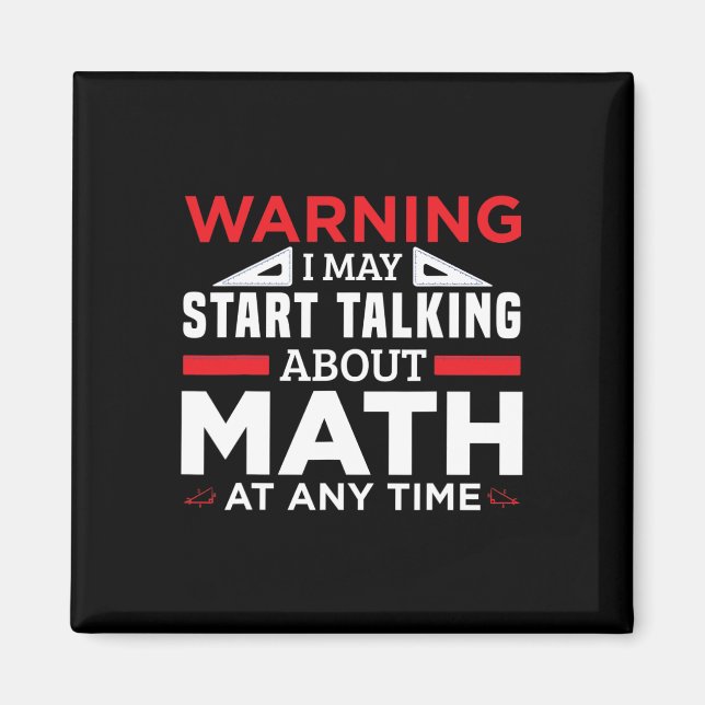 Imã Advertência Pode Começar A Falar Sobre Matemática  (Frente)