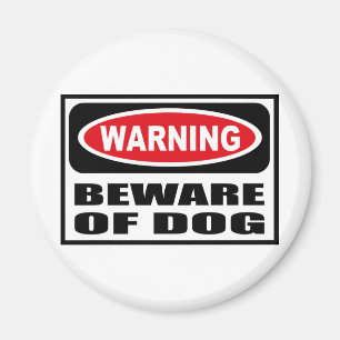 Imã Advertir BEWARE do ímã do CÃO