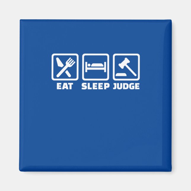 Imã Advogado Eat Sleep Juiz (Frente)