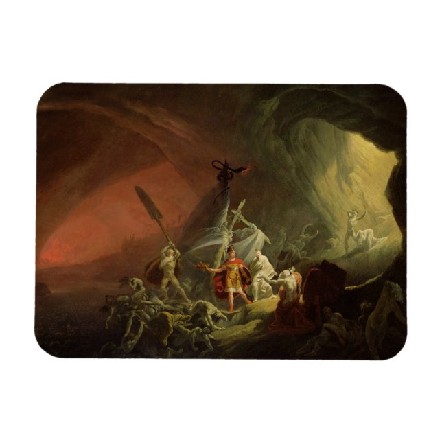 Ímã Aeneas e Sibyl, c.1800 (óleo na canvas) (Horizontal)