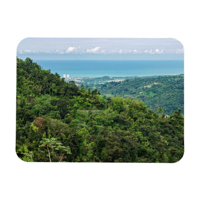 Ímã Aéreo de Porto Rico costeiro em el yunque (Horizontal)