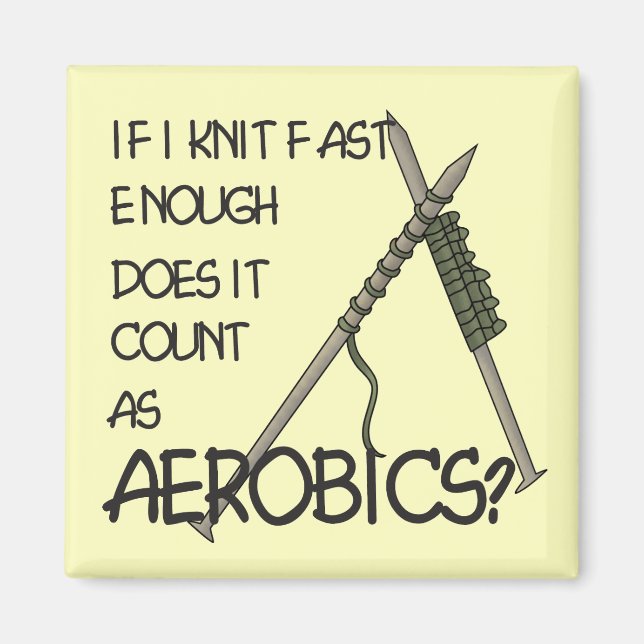 Imã Aeróbios de tricô (Frente)