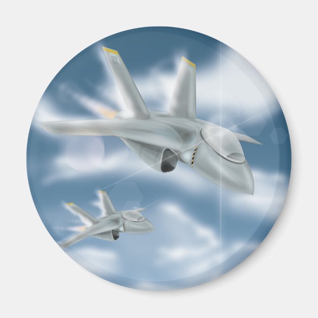 Imã Aeronave a jato militar (Frente)