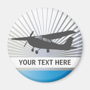 Imã Aeronave de Alta-asa - Texto personalizado