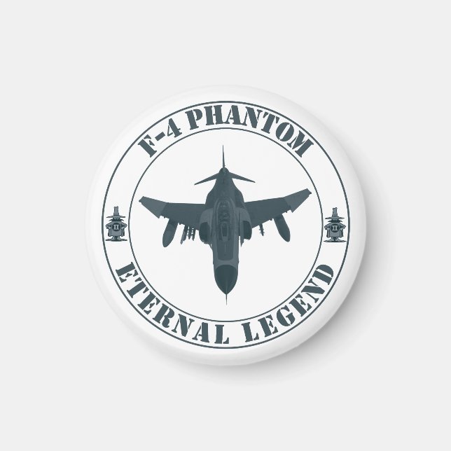 Imã Aeronave de combate F-4 Phantom legendária (Frente)