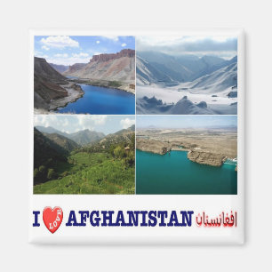 Imã AF - Afeganistão - Paisagens - I Love - Colagem