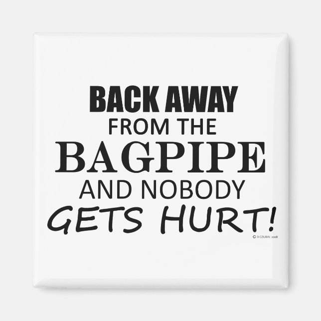 Imã Afastem-Se Do Bagpipe (Frente)