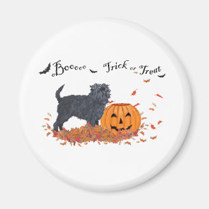 Imã Affenpinscher Halloween