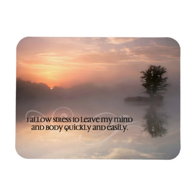 Ímã Afirmação de Motivação "Permitir que a tensão saia (Horizontal)