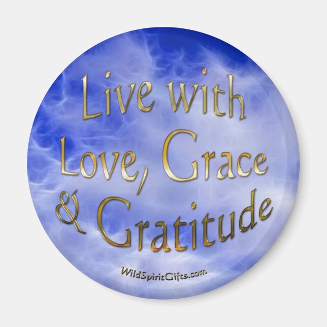 Imã Afirmação Positiva e Imagem de Fé (Frente)