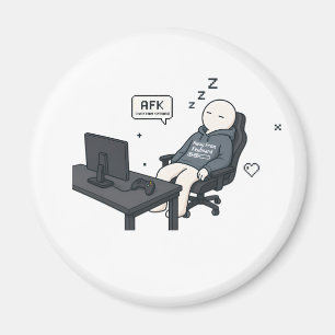 Imã AFK Longe Do Teclado Meme Divertido de Gamer