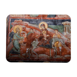 Ímã Afrescos da Igreja Sérvia do século XIV,