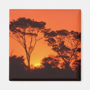 Imã África do Sul.  Pôr do sol africano.