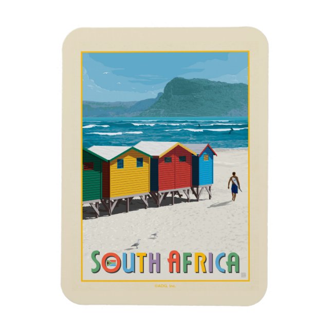 Ímã África do Sul | Praia de Muizenberg (Vertical)