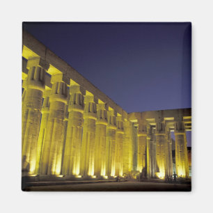 Imã África, Egito, Luxor. Pátio do Sol de Amenhotep