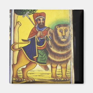 Imã África, Etiópia. Arte representando Leão de