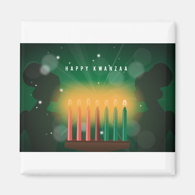 Imã african women happy kwanzaa (Frente)