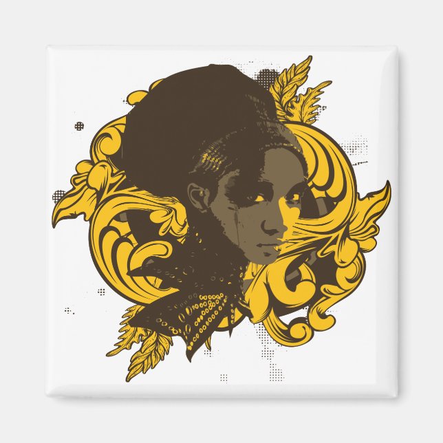 Imã Afro Diva Magnet (Frente)