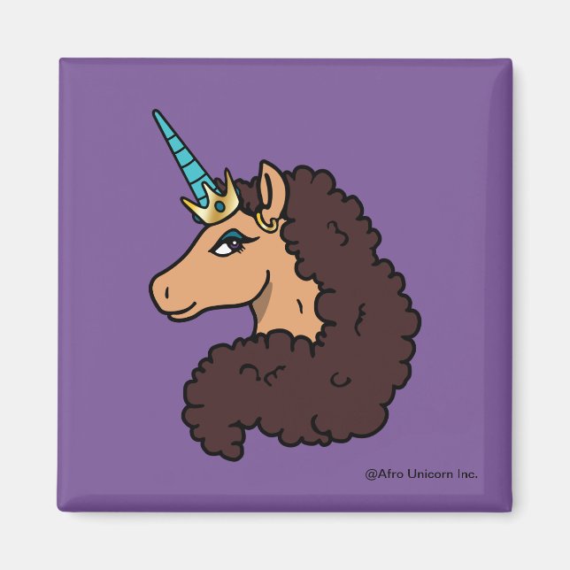 Imã Afro Unicorn | Divino (Frente)