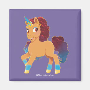 Imã Afro Unicorn   Divino Prancing