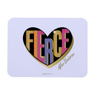 Ímã Afro Unicorn Fierce Heart Design
