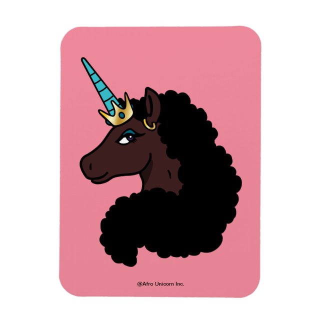 Ímã Afro Unicorn | Magia (Vertical)