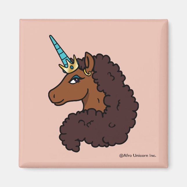 Imã Afro Unicorn | Único (Frente)