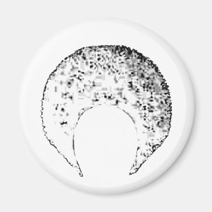 Imã Afro White O MUSEU Zazzle Dotou