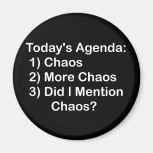 Imã Agenda de hoje: Caos