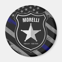 Imã Agente de Polícia de NOME Personalizado Xerife Pav