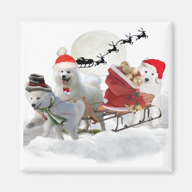 Imã Agentes de Natal Samoiados (Frente)