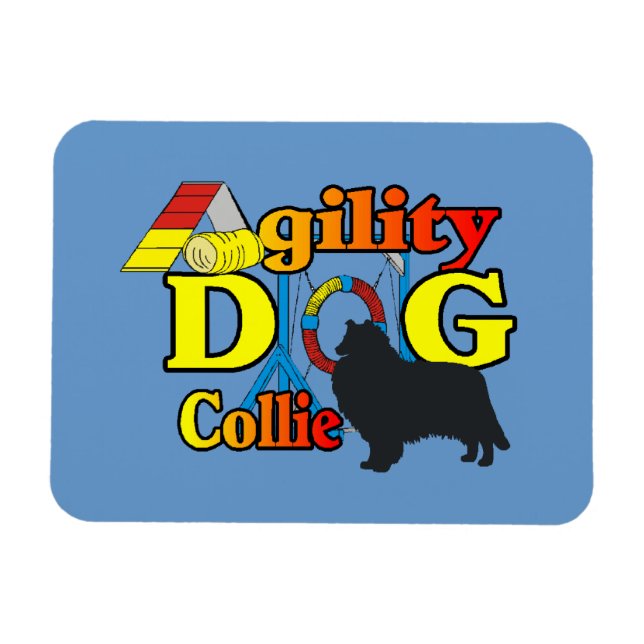 Ímã Agilidade de Collie Rough (Horizontal)