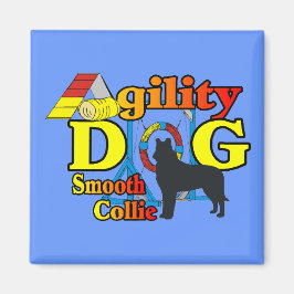 Imã agilidade de collie suave camisa presentes
