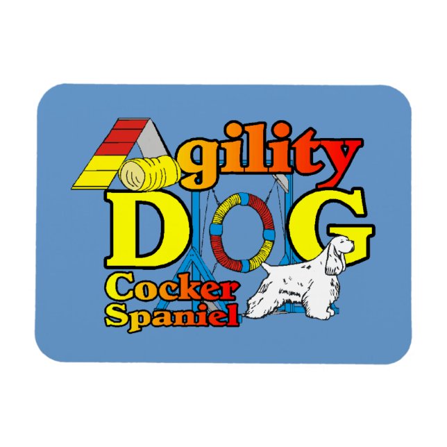Ímã Agilidade do coker Spaniel (Horizontal)