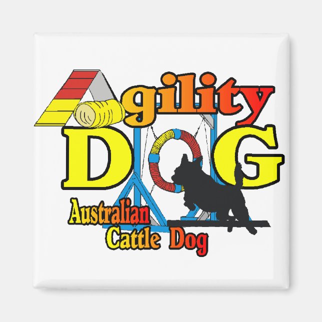 Imã Agilidade dos Cães de Bovinos Australianos (Frente)