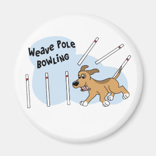 Imã Agilidade engraçada do cão de Pólos do Weave