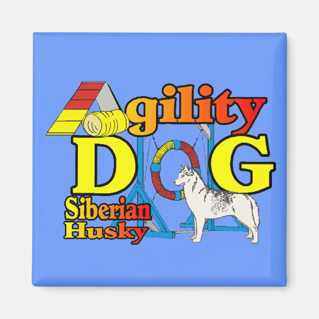 Imã Agilidade Siberiana Husky (Frente)