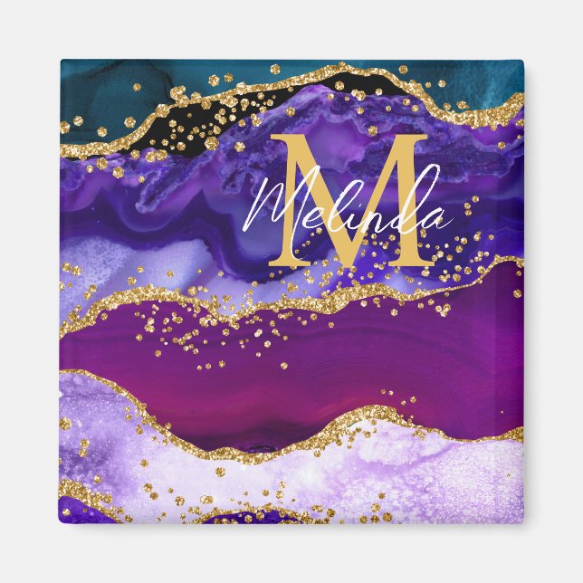 Imã Agitação da turfa azul e púrpura (Frente)