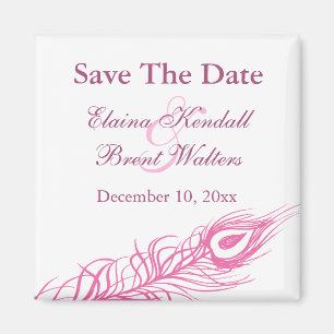 Imã Agite seus Pais da Cauda Salve a Data (fúcsia)