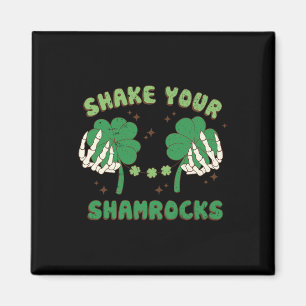 Imã Agite Seus Shamrocks Engraçado Dia de São Patrício